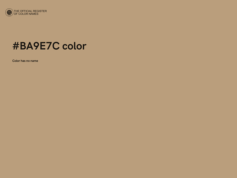 #BA9E7C color image