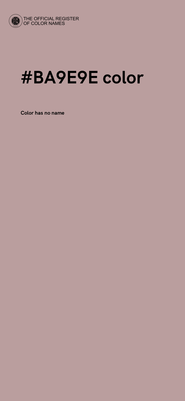 #BA9E9E color image