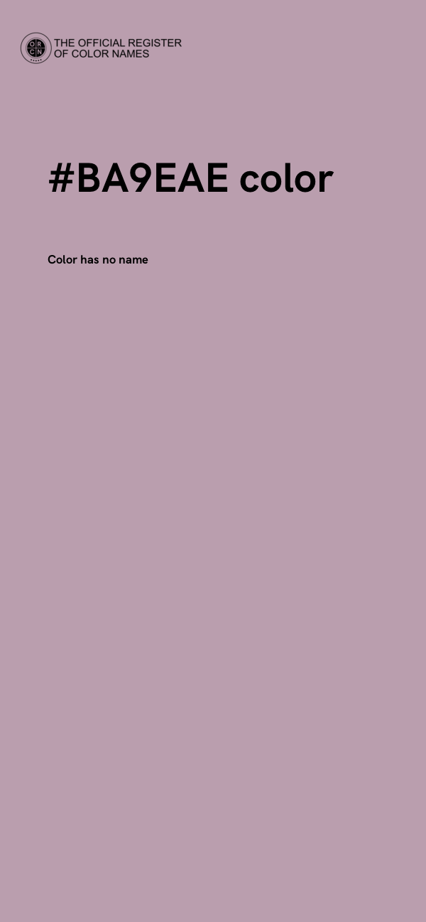 #BA9EAE color image