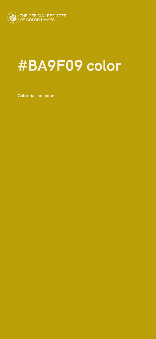 #BA9F09 color image