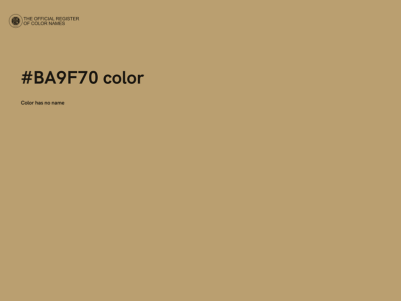 #BA9F70 color image