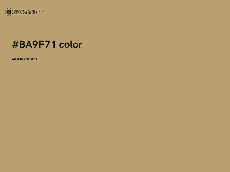 #BA9F71 color image