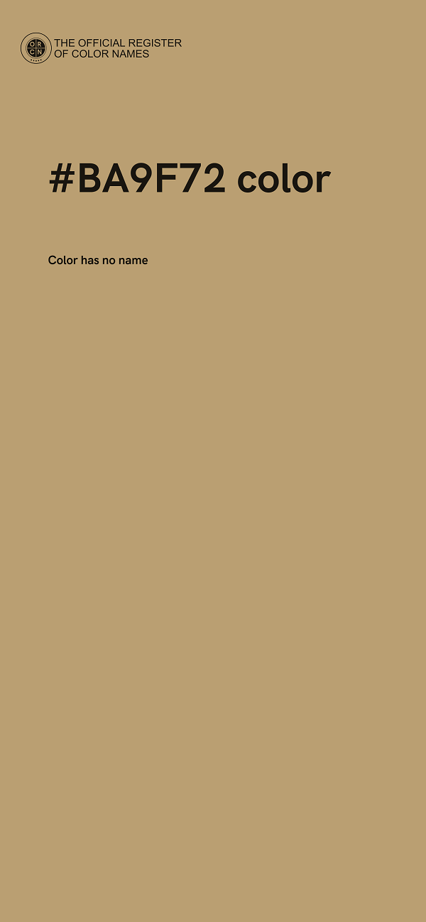 #BA9F72 color image