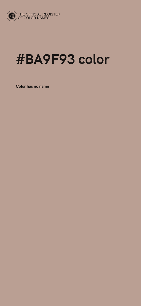 #BA9F93 color image