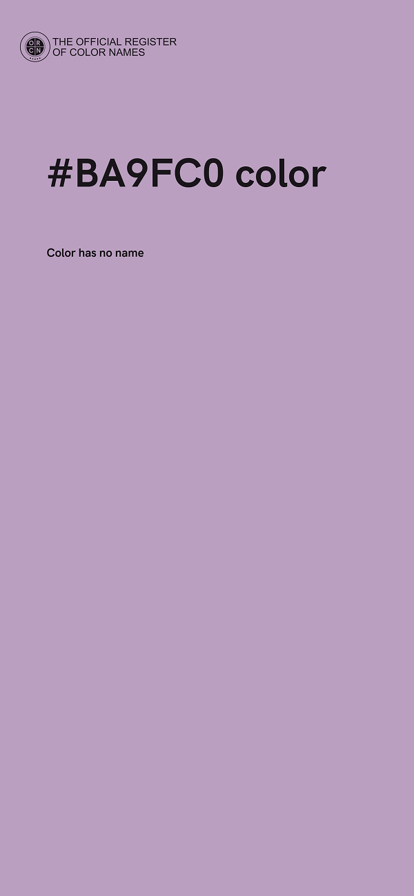 #BA9FC0 color image
