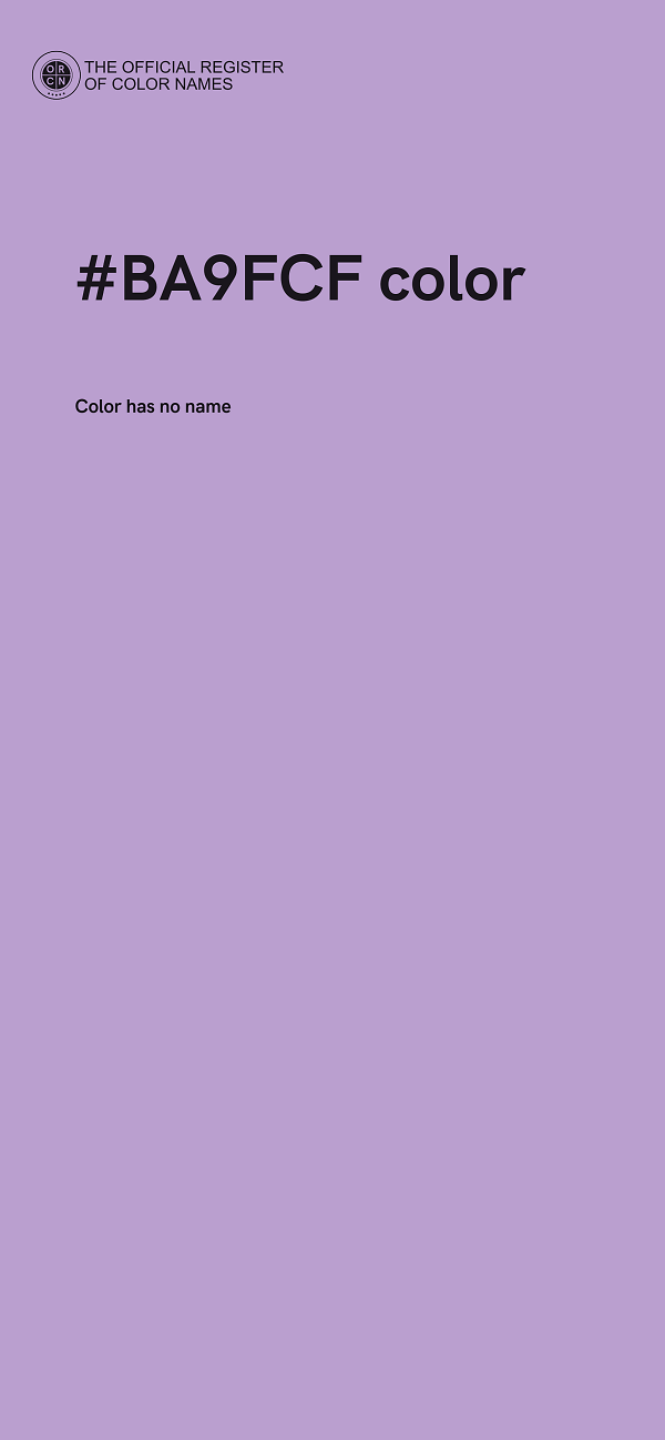 #BA9FCF color image