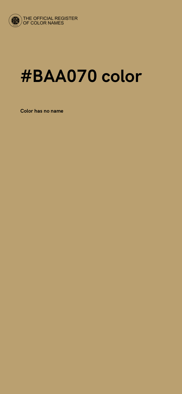 #BAA070 color image