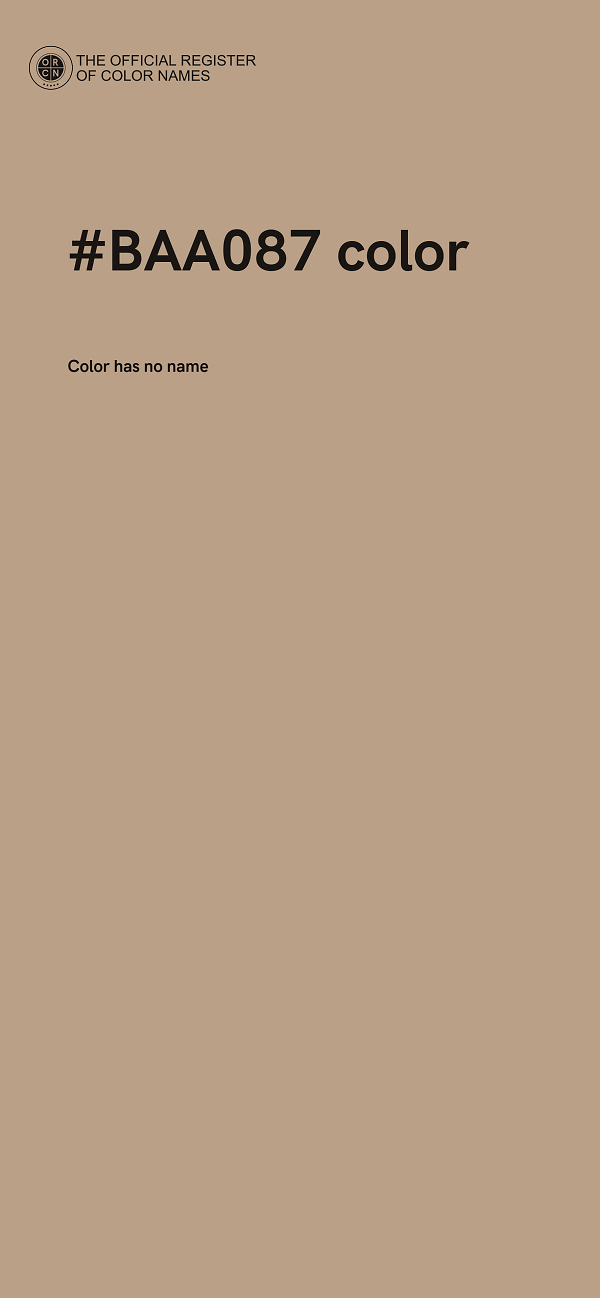 #BAA087 color image