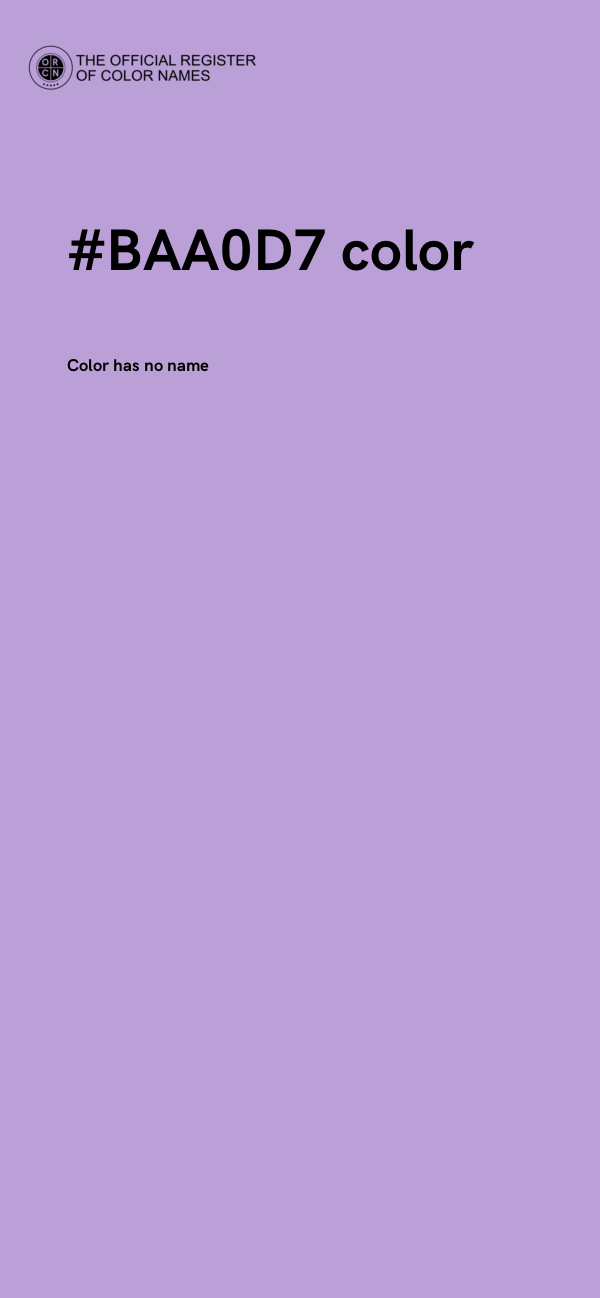 #BAA0D7 color image