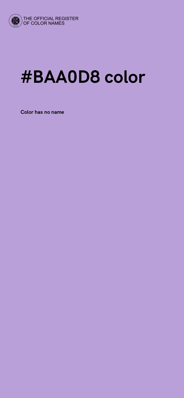 #BAA0D8 color image