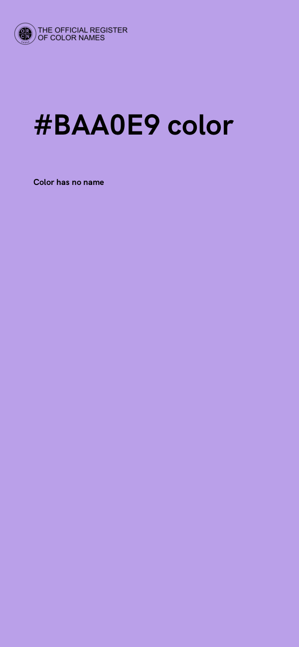 #BAA0E9 color image