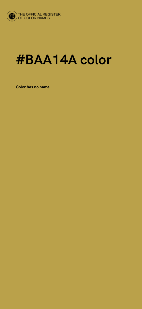 #BAA14A color image