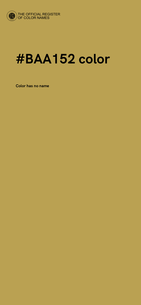 #BAA152 color image