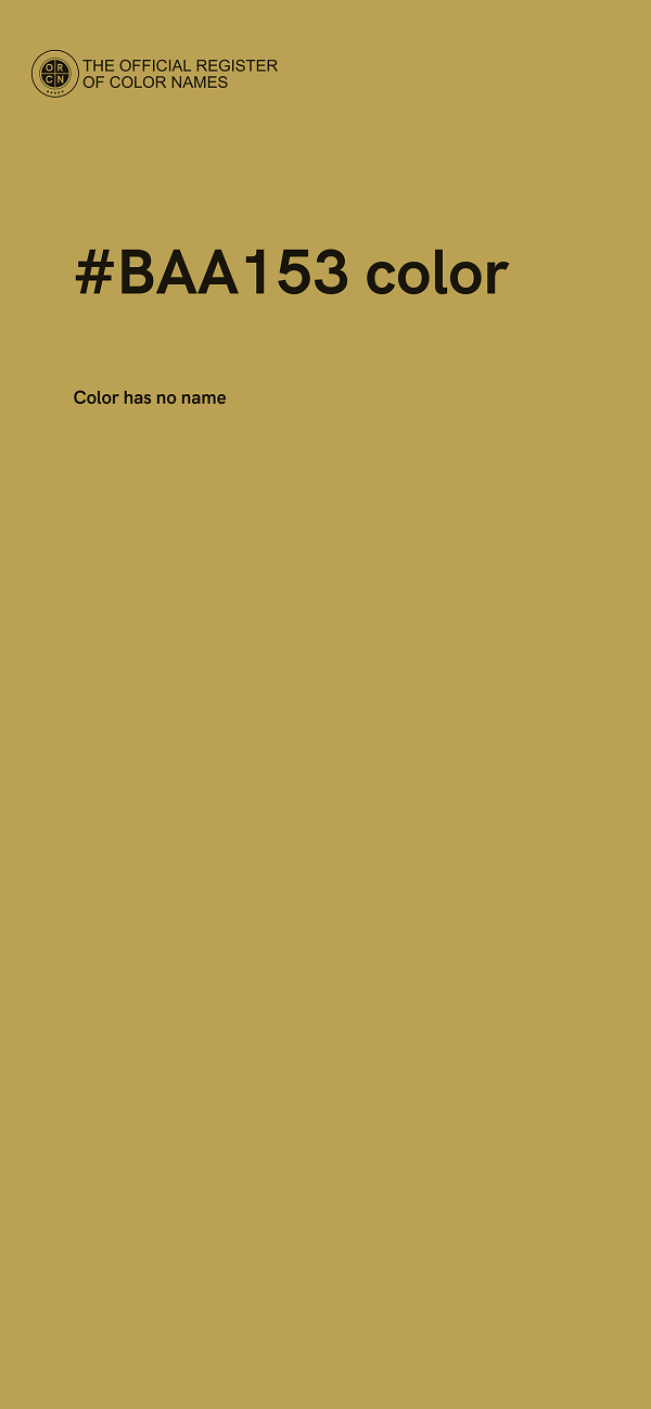 #BAA153 color image