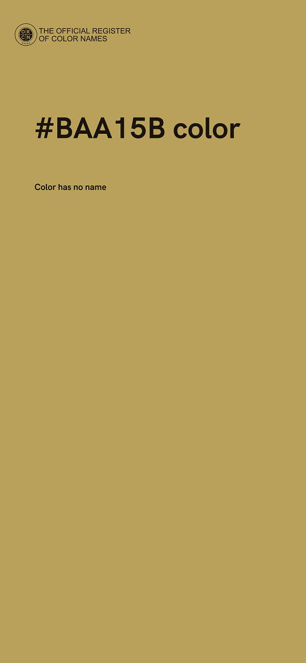 #BAA15B color image