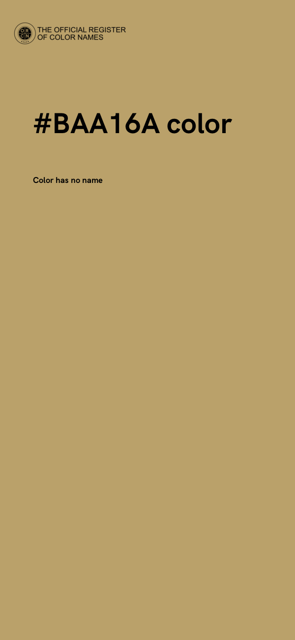 #BAA16A color image