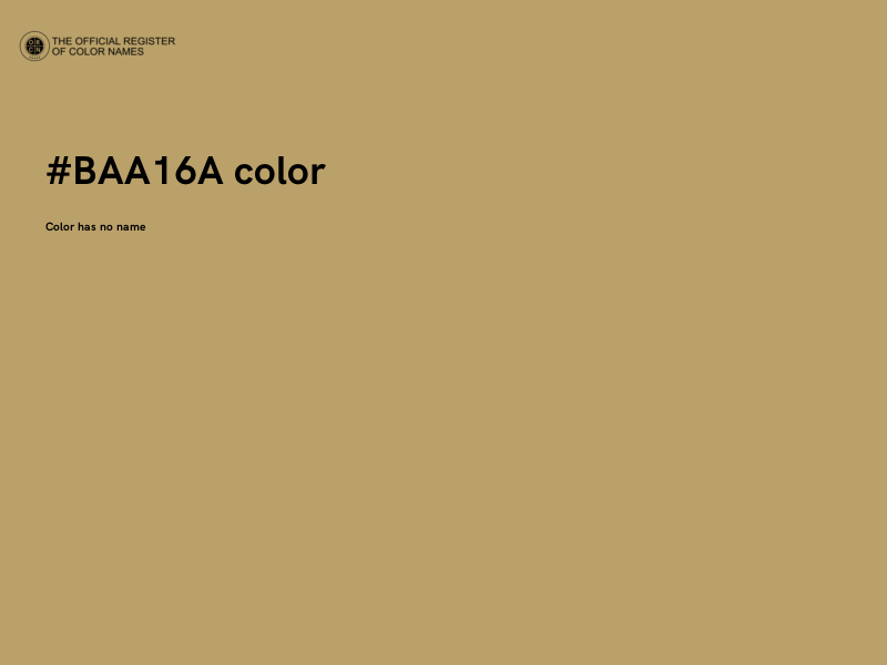 #BAA16A color image