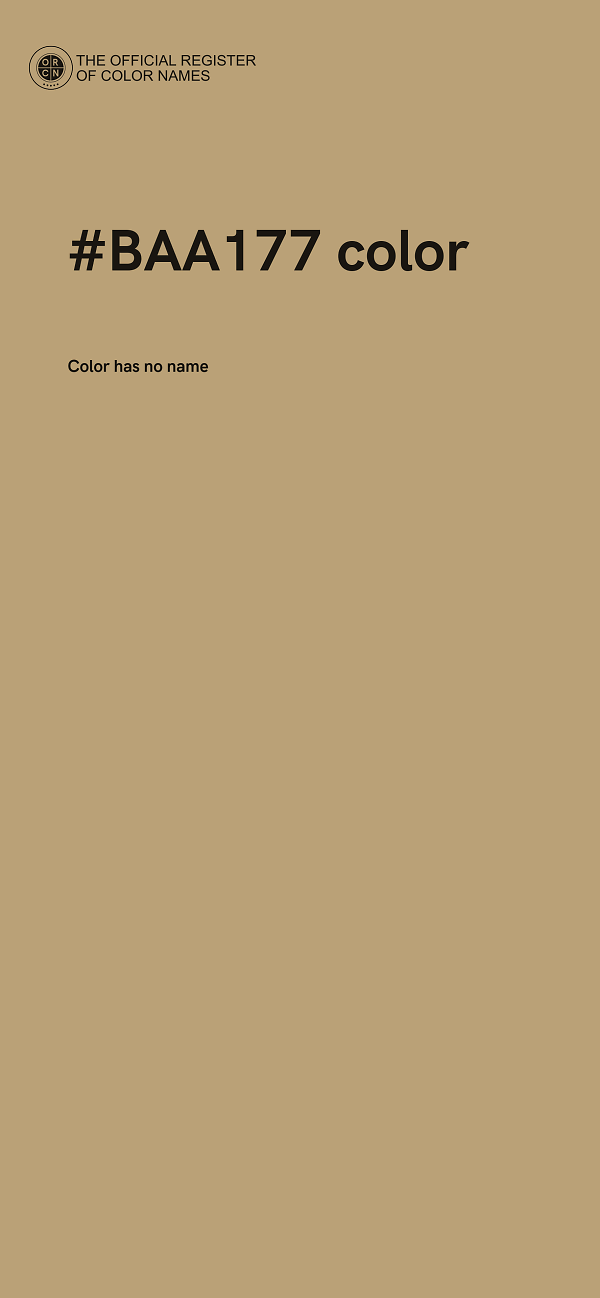 #BAA177 color image