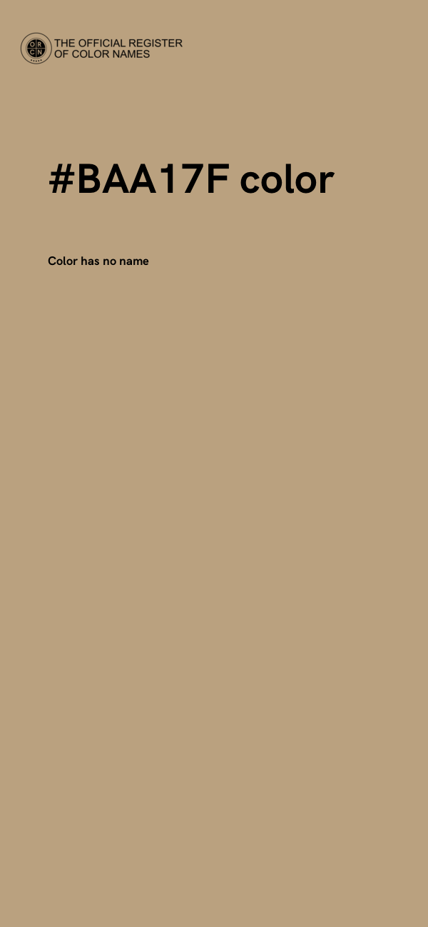 #BAA17F color image