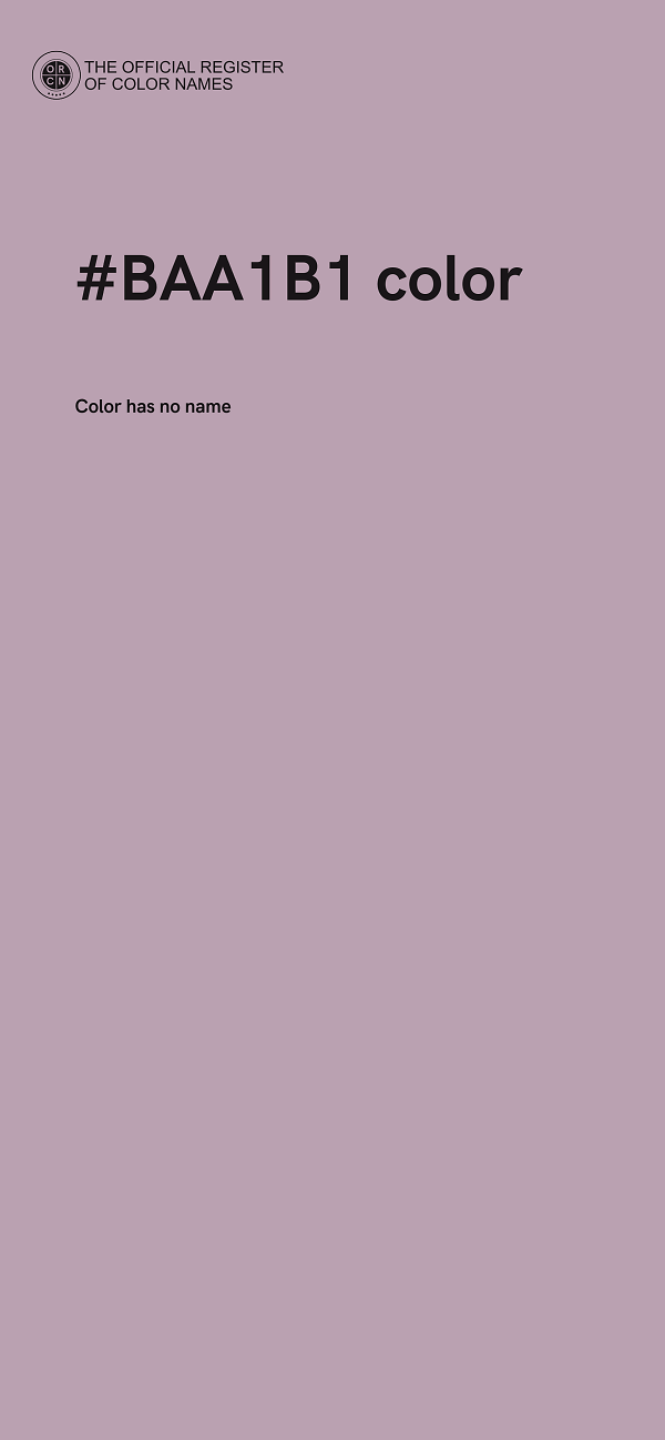 #BAA1B1 color image