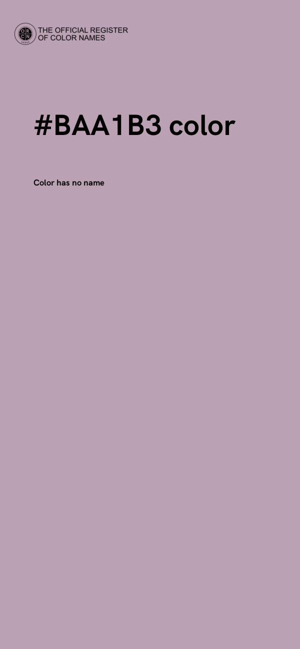 #BAA1B3 color image