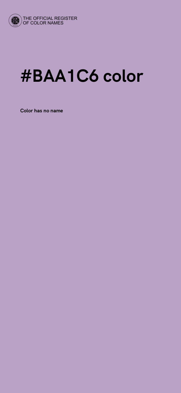 #BAA1C6 color image