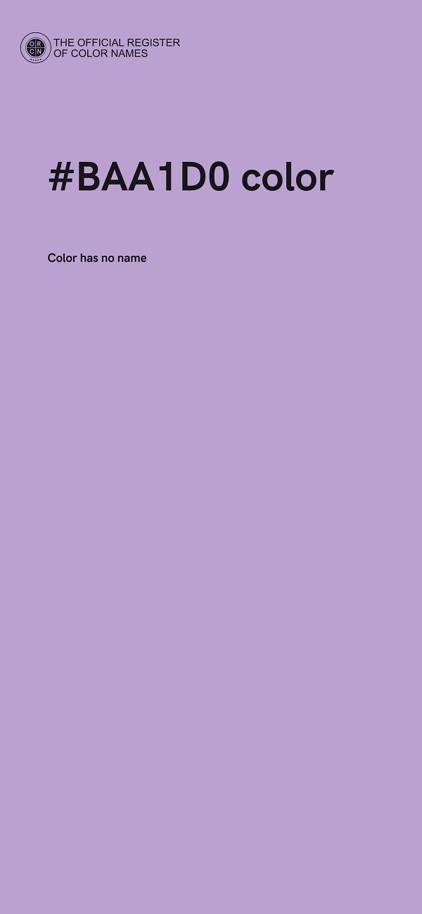 #BAA1D0 color image