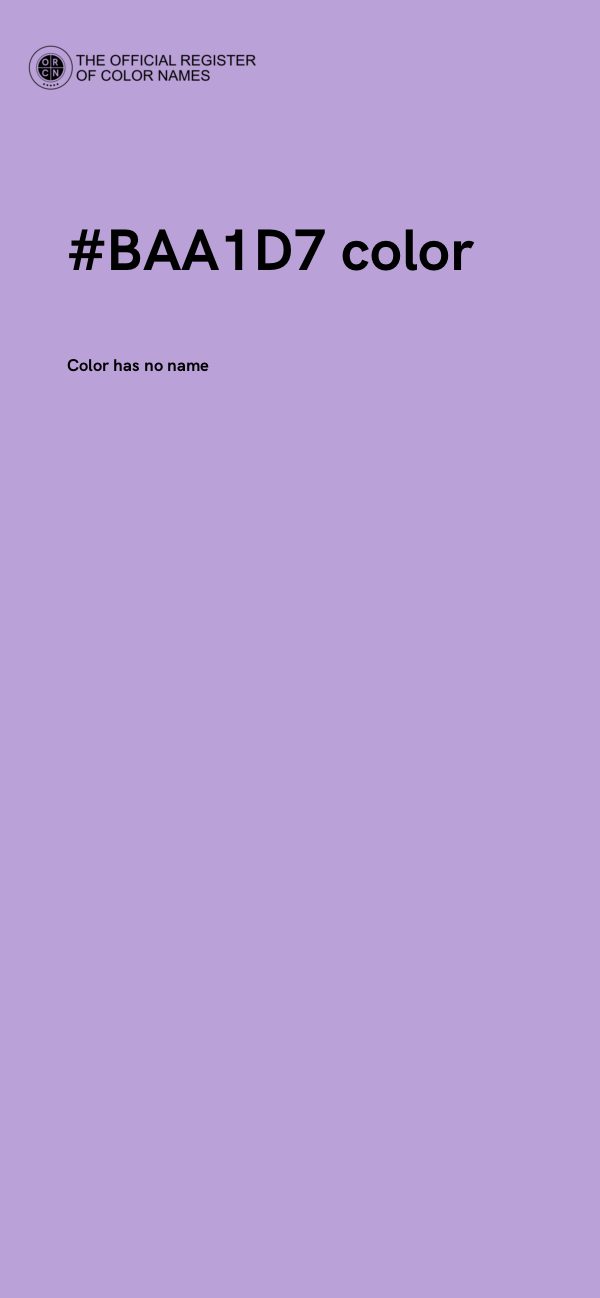 #BAA1D7 color image
