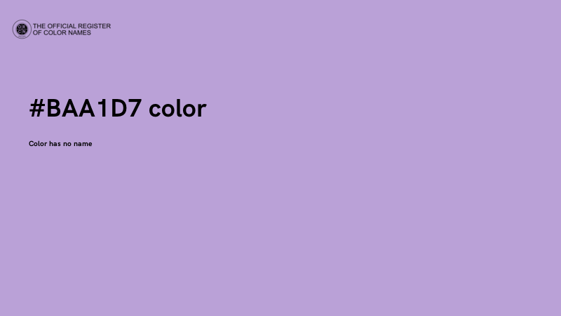 #BAA1D7 color image