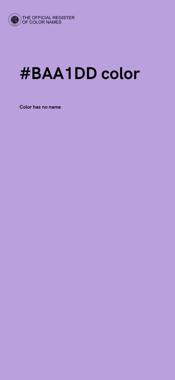 #BAA1DD color image