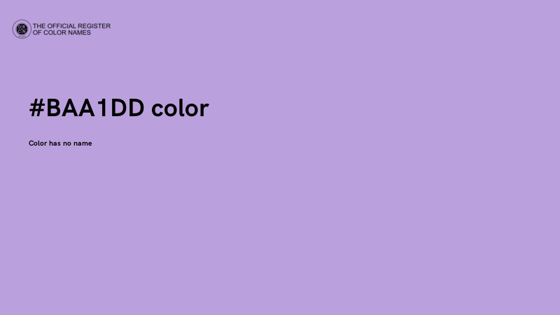 #BAA1DD color image