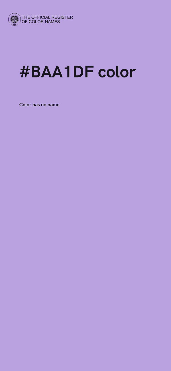 #BAA1DF color image