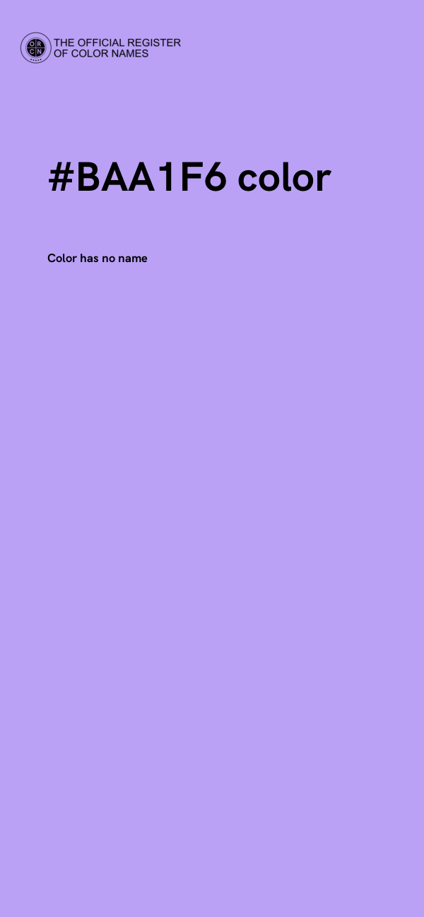 #BAA1F6 color image