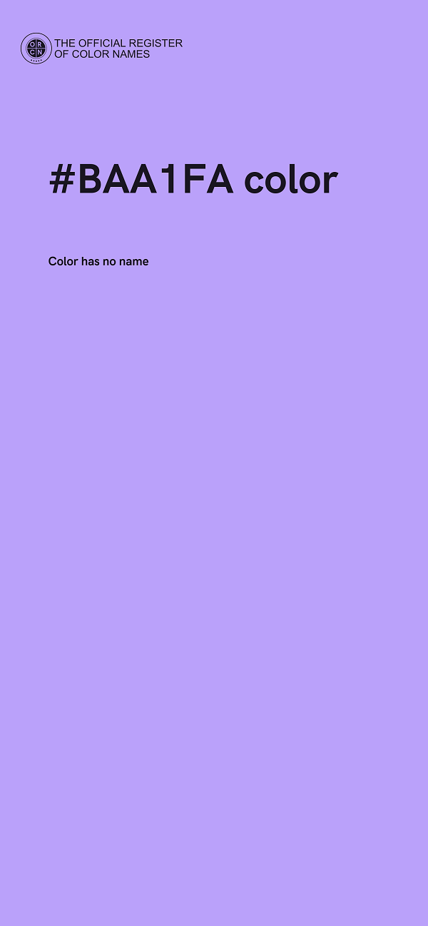 #BAA1FA color image