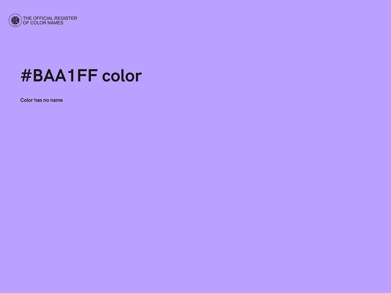 #BAA1FF color image