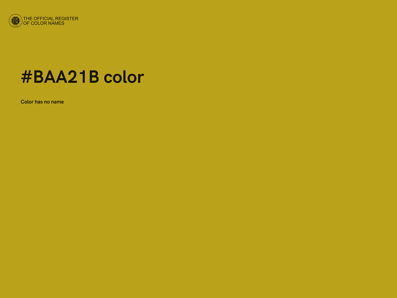 #BAA21B color image