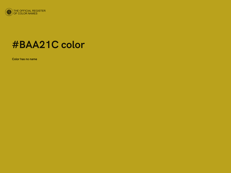 #BAA21C color image