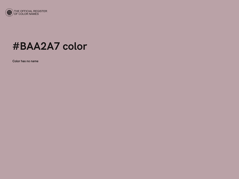 #BAA2A7 color image