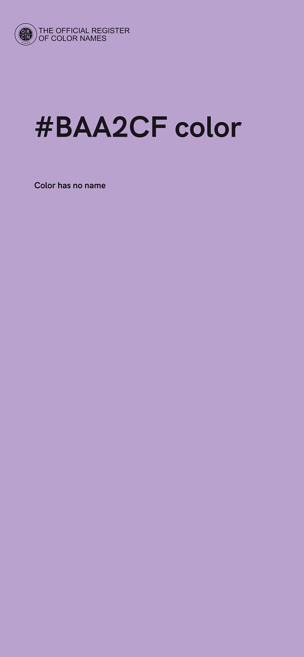 #BAA2CF color image