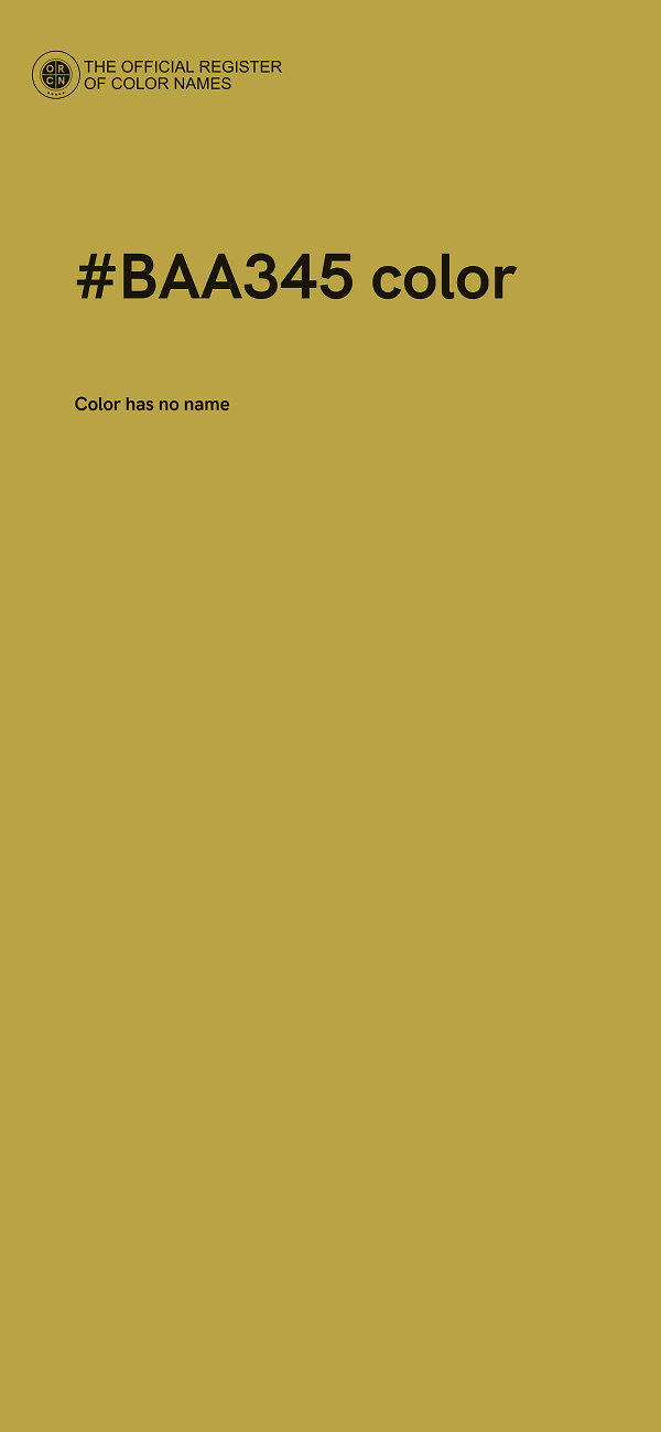 #BAA345 color image