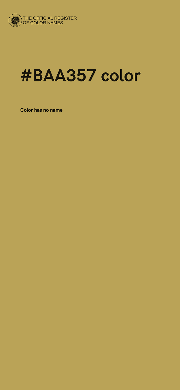 #BAA357 color image