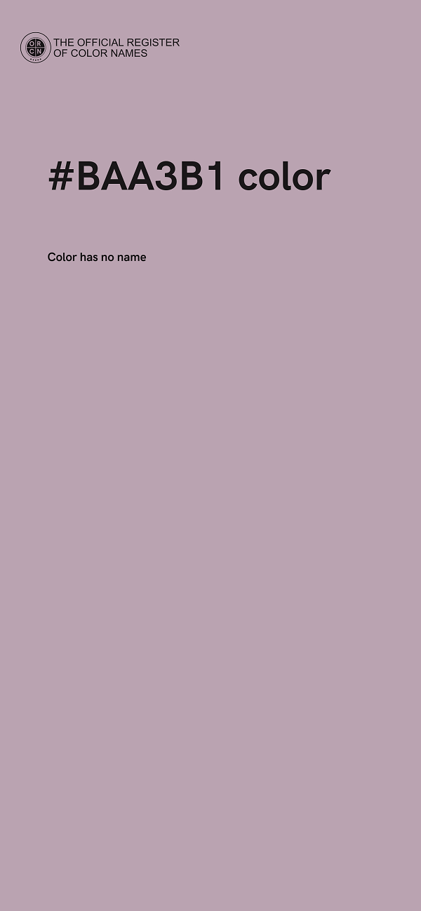 #BAA3B1 color image
