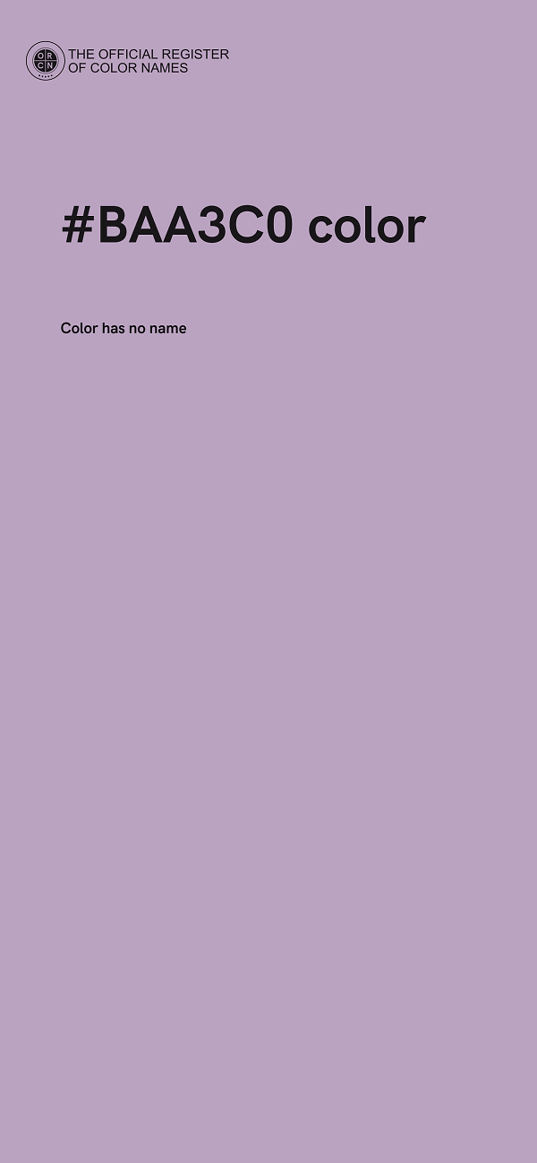 #BAA3C0 color image