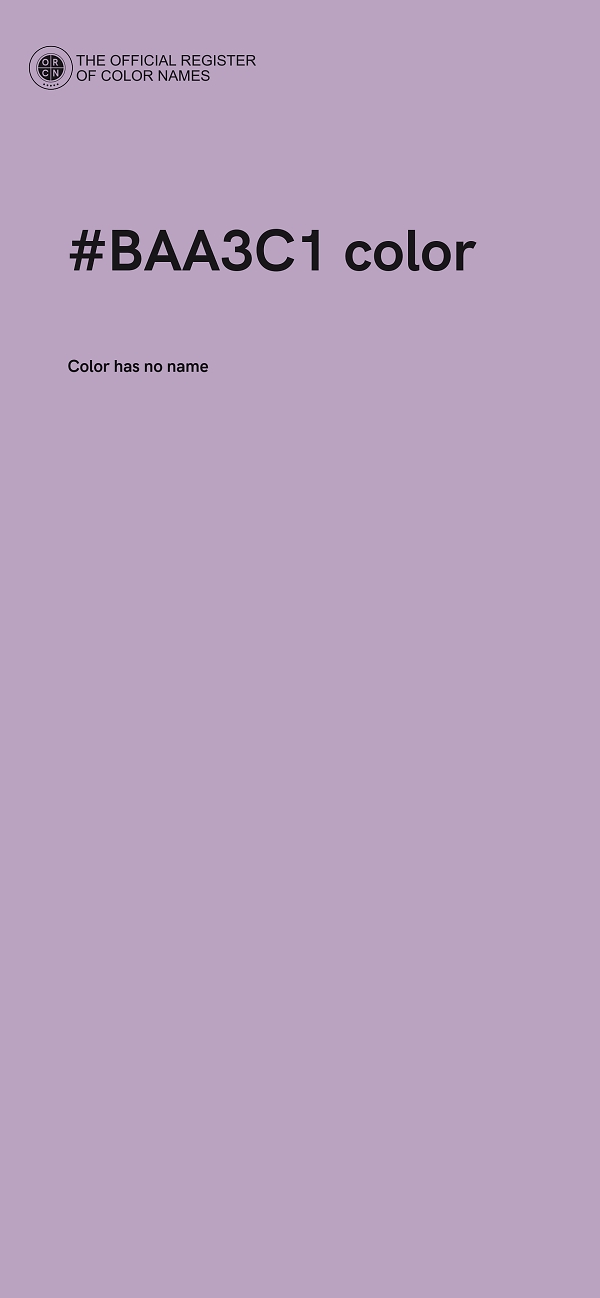 #BAA3C1 color image
