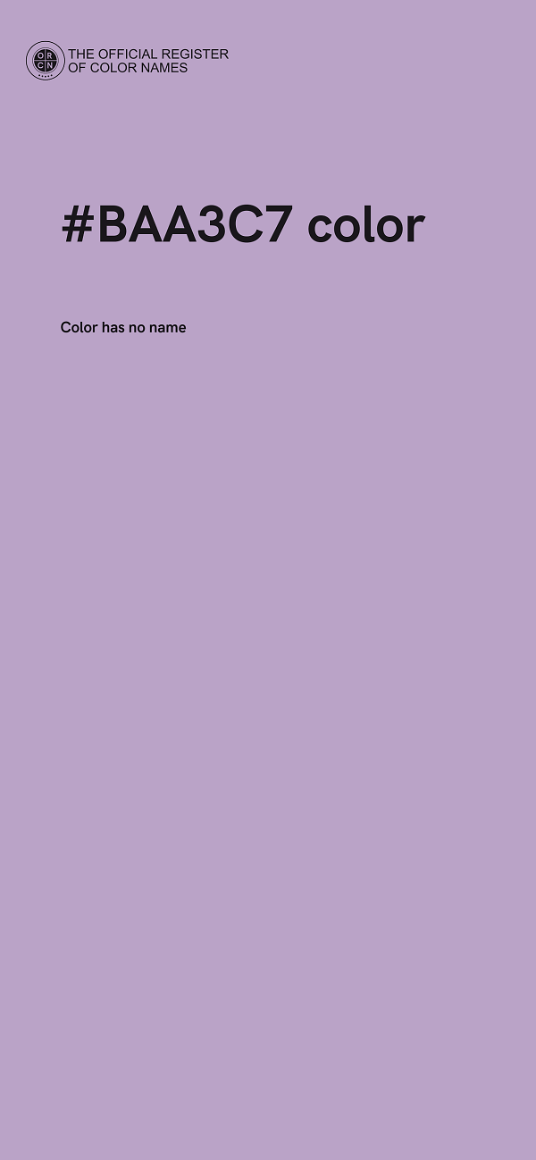 #BAA3C7 color image