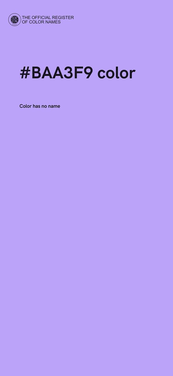 #BAA3F9 color image