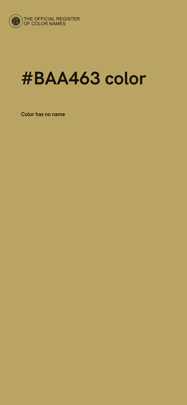 #BAA463 color image