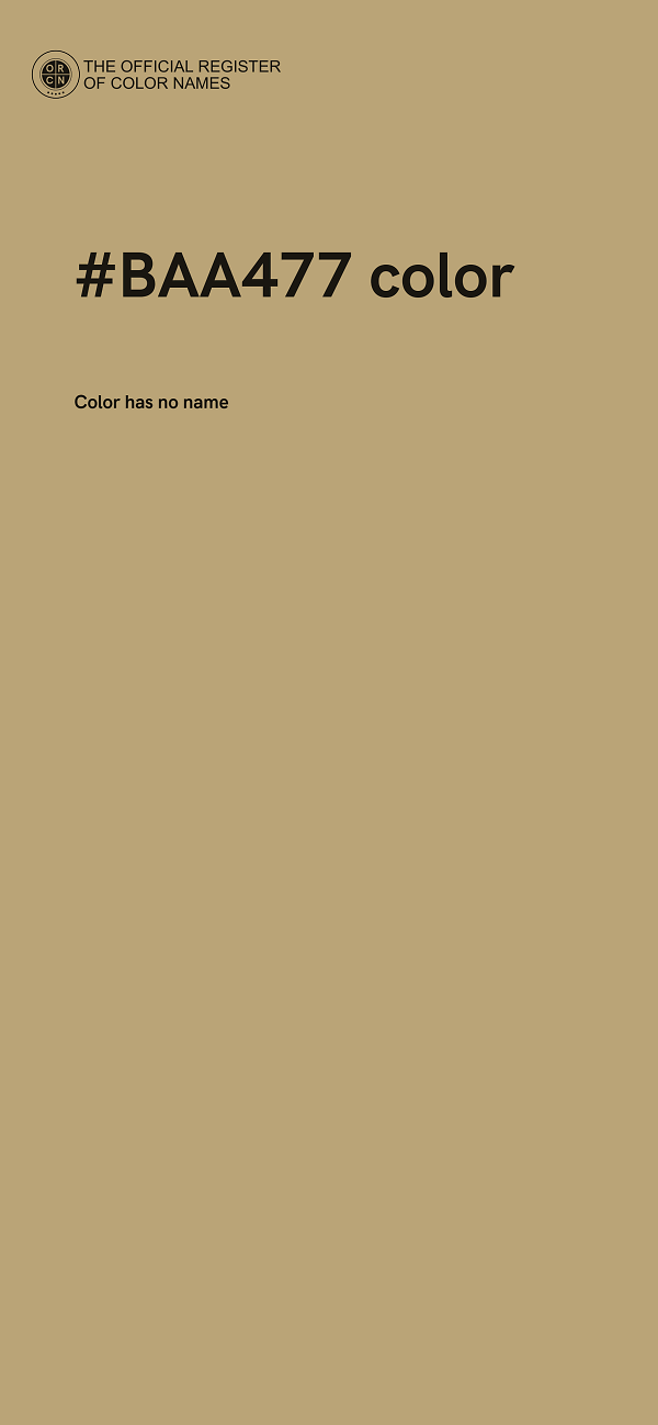 #BAA477 color image