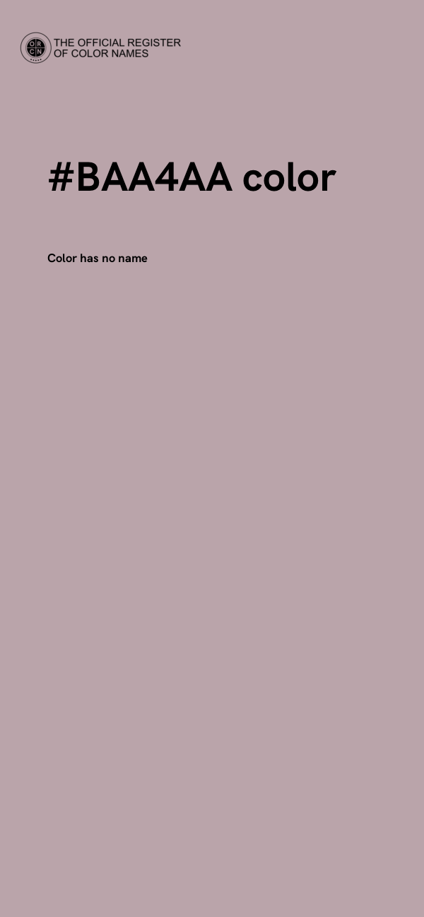#BAA4AA color image