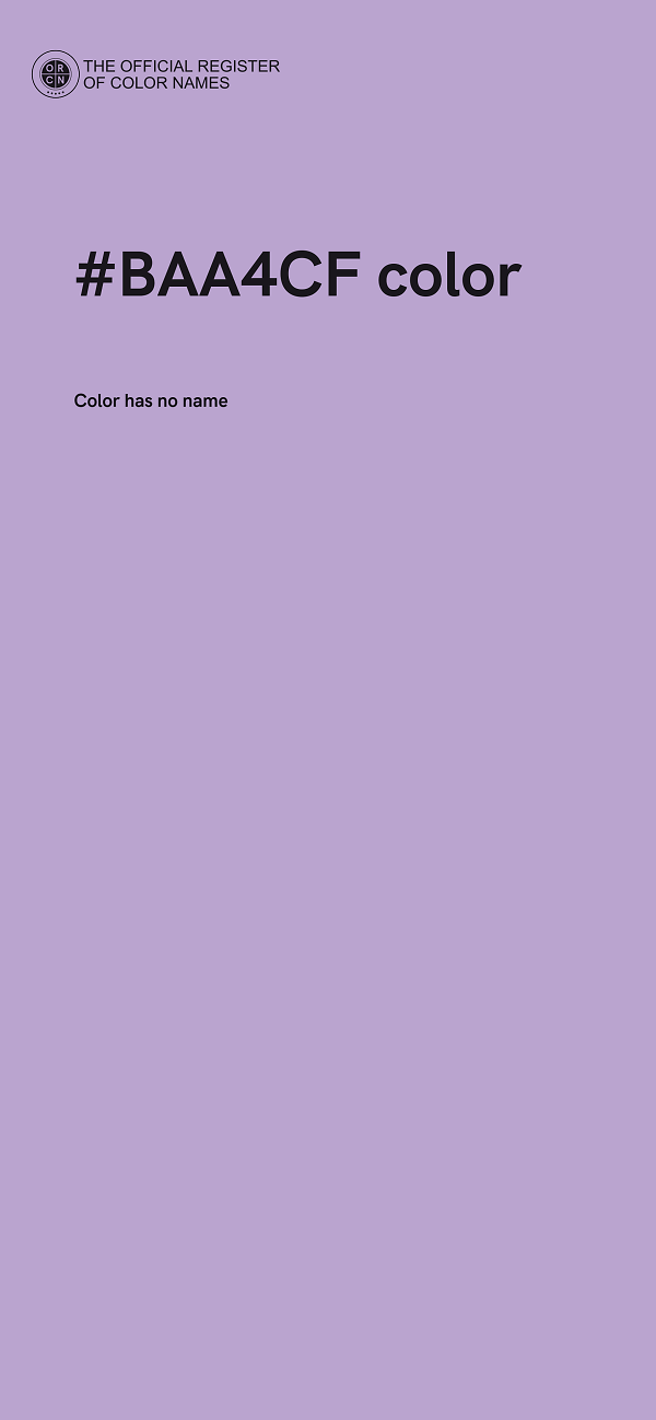 #BAA4CF color image